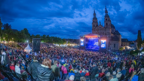 Stimmungsvoll: Der Domplatz als Musical-Kulisse.